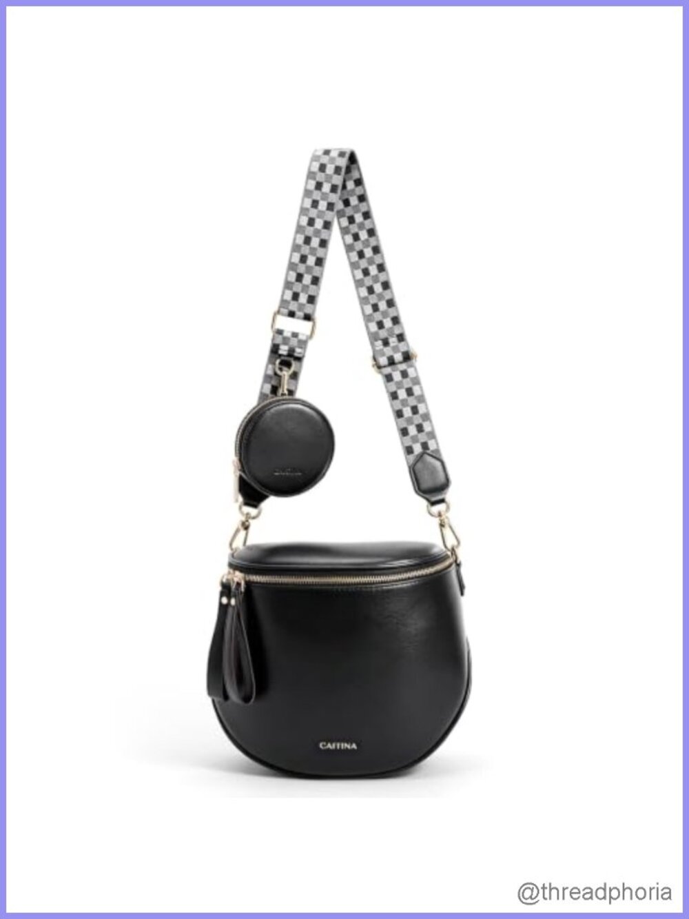 Vegan Leather Large Bum Bag Fanny Pack Crossbody Purse with Coin Pouch,